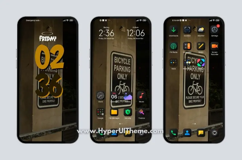 ParKING Theme for Xiaomi/Redmi/Poco Devices: A Sleek Lockscreen Design